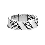 John Hardy Mens Classic Motif Sterling Silver 7mm Band Ring Front View