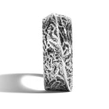 John Hardy Mens Volcanic Textured Band Ring in Sterling Silver Side View