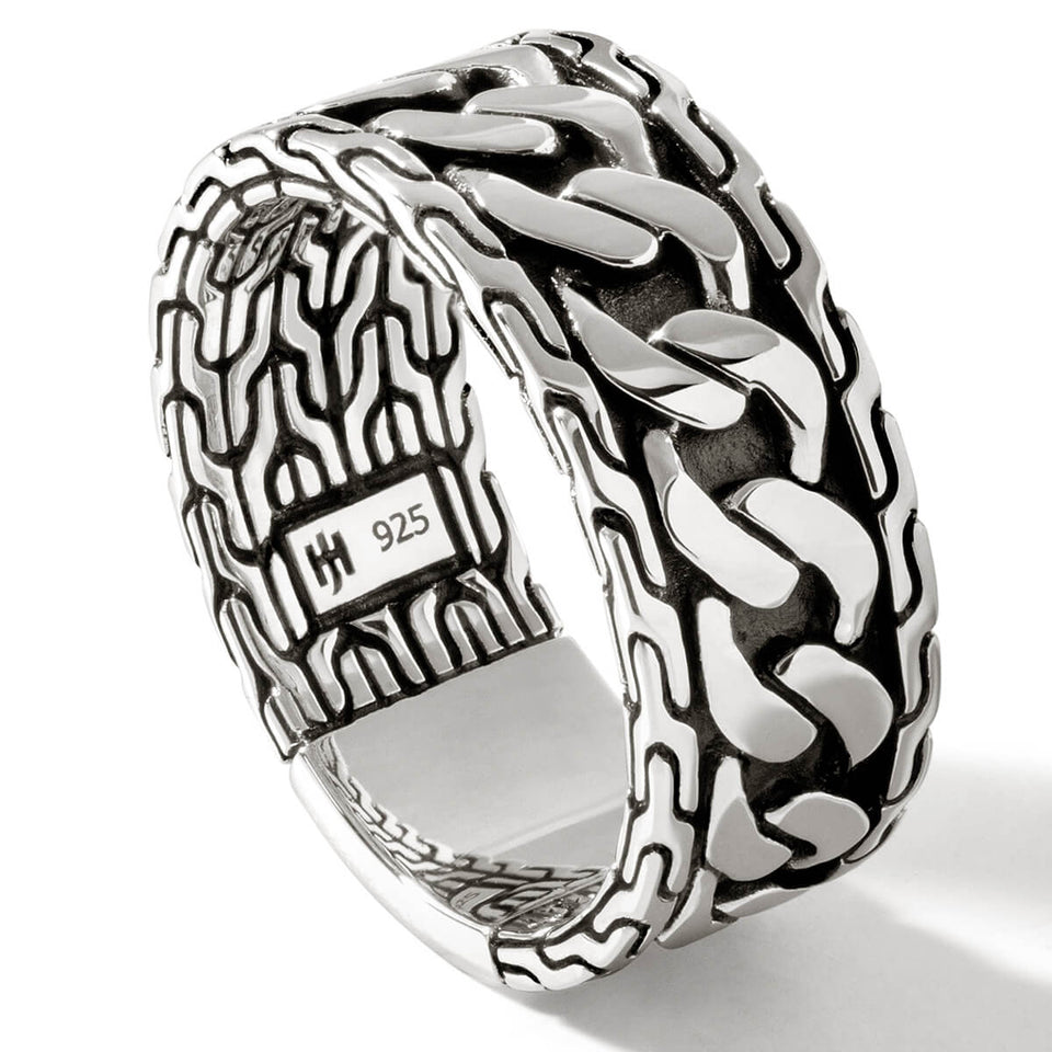 John Hardy Men's Curb Link Band Ring in Sterling Silver