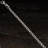 DARK VENETIAN CHAIN Medium Width Silver Box Link Chain by Keith Jack