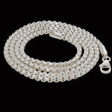 SHINY VENETIAN CHAIN Medium Width Silver Box Link Chain by Keith Jack