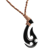 RE'ARE'A Tribal Bird Pendant Braided Rope Surf Necklace