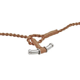 A TRIKORU Maori Koru Braided Rope Tribal Pendant Necklace - Clasp