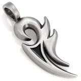 THE PHOENIX AND DRAGON Black Leather Necklace for Men - Black Phoenix