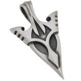 MNGUNI ARROWHEAD Silver Protection Symbol Mens Tribal Pendant by Bico