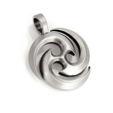 THE SOURCE NECKLACE Mens Pendant and Black Leather Chain
