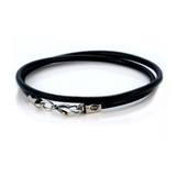 THE SOURCE NECKLACE Mens Pendant and Black Leather Chain