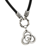 TRILOGY NECKLACE Warrior Leather Pendant Chain for Men