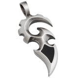 The Sword Power And Protection Symbol Mens Tribal Pendant By Bico - Black
