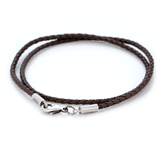 Braided Brown Faux Leather Cord