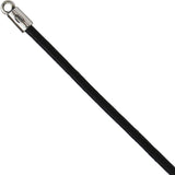 Thick Width Black Leather Cord - Clasp