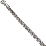 Tribal Hollywood Sterling Silver Wheat Chain for Men