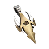 MASCHIO The Bull Pendant in Brass and Silver - Back Side