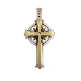 THUNDER CELTIC CROSS in Brass and Silver