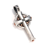 THUNDER CELTIC CROSS in Copper and Silver - Back Side