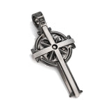 THUNDER CELTIC CROSS in Silver and Gunmetal