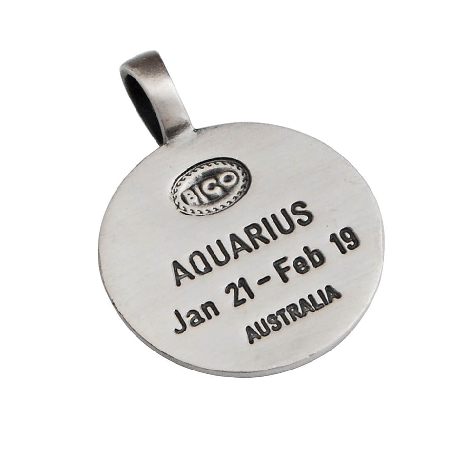 Zodiac 18ct Yellow Gold Aquarius Necklace