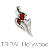 AKOMA African Adinkra Tribal Necklace Pendant by BICO Australia | Tribal Hollywood