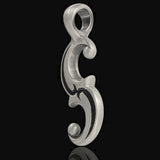 Slider Cleverness Mens Tribal Necklace Pendant by Bico Side View