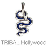 Wagyl Spirit Snake Mens Pendant by Bico Australia Blue2