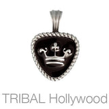 Royal Pick Color Guitar Pick Crown Necklace Pendant by Bico