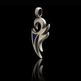 Mens Jewelry Phenix Necklace Pendant on Black