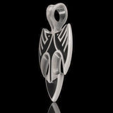 Blackbird Raw Speed Mens Tribal Necklace Pendant by Bico Side View
