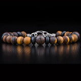 William Henry Dragon Fire Dinosaur Fossil Mens Bead Bracelet Alt View 1