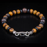 William Henry Dragon Fire Dinosaur Fossil Mens Bead Bracelet Alt View 4