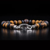 William Henry Dragon Fire Dinosaur Fossil Mens Bead Bracelet Alt View 5