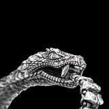 William Henry Sculpted Snake Sterling Silver Mens Bracelet 1