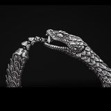 William Henry Sculpted Snake Sterling Silver Mens Bracelet 5
