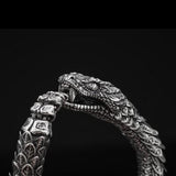 William Henry Sculpted Snake Sterling Silver Mens Bracelet 6