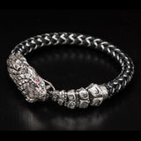 William Henry Sterling Silver Rattlesnake Mens Bracelet 1