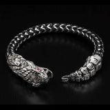 William Henry Sterling Silver Rattlesnake Mens Bracelet 2