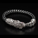 William Henry Sterling Silver Rattlesnake Mens Bracelet 3