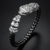 William Henry Sterling Silver Rattlesnake Mens Bracelet 5