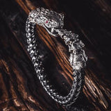 William Henry Sterling Silver Rattlesnake Mens Bracelet 7