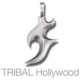 Blaze Energy Flame Mens Tribal Necklace Pendant by Bico Front View