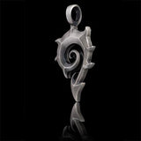Coiled Seahorse Mens Necklace Pendant by Bico Australia Side View