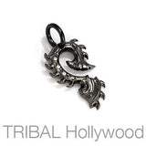 TIGER CLAW Spiked Tribal Mens Necklace Pendant in Black Gunmetal by BICO Australia 