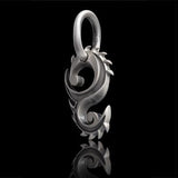 Bico Dragon Flame Prosperity Guard Tribal Necklace Pendant Side View