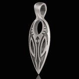 Missileer Determined Warrior Mens Necklace Pendant by Bico Side View