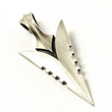 Bico Assal Arrowhead Silver On Target Mens Necklace Pendant