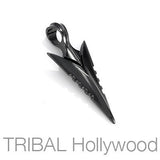 Bico Assal Arrowhead Black On Target Mens Necklace Pendant 