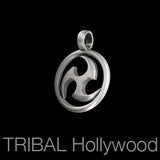 Bico World Triad Tomoe Japanese Symbol Necklace Pendant Side View