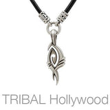 Bico Toronado Guts and Glory Mens Tribal Necklace Pendant  on Leather Necklace
