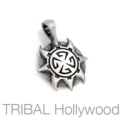 THE ATTICUS Spiked Medallion Necklace Pendant by BICO Australia 