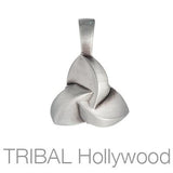 Trichronos Modern Celtic Mens Necklace Pendant by Bico Front View