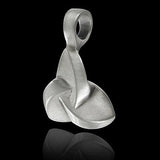Trichronos Modern Celtic Mens Necklace Pendant by Bico Side View